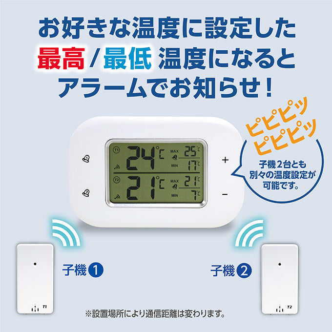 ツインワイヤレス温度計 TD-8401