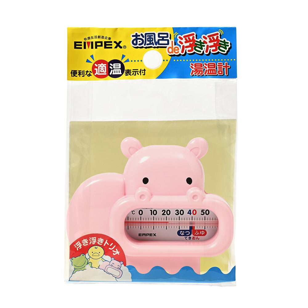 うきうきトリオ カバ<浮型湯温計> TG-5133