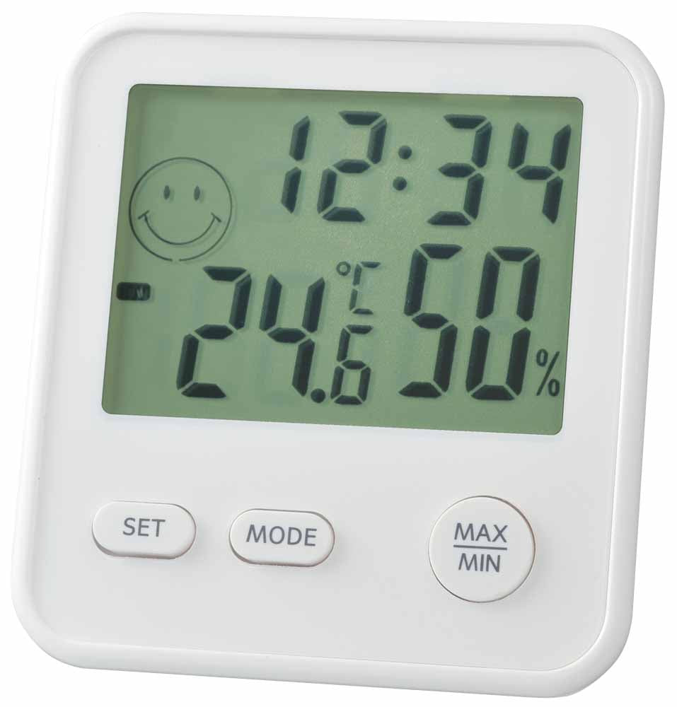 デジタルmini温度・湿度計 時計 TD-8321 / TD-8326 – EMPEX