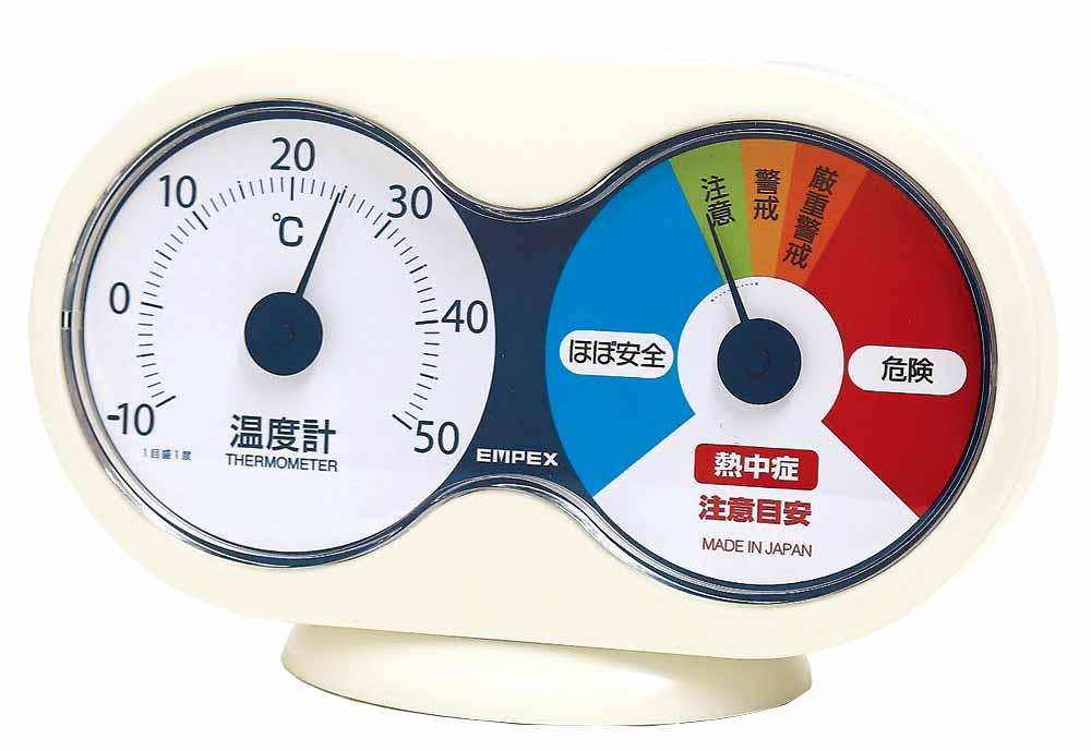 熱中症注意計（温度計＋熱中症注意目安） TM-9781 – EMPEX / エンペックス気象計