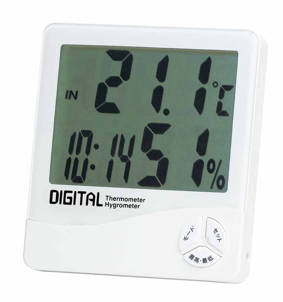 デジタル温湿度計（時計／カレンダー付） TD-8140 – EMPEX